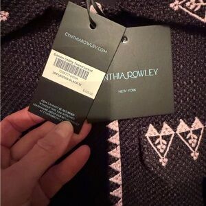 Cynthia Rowley Damen Utility Tweed Jacket with Pink Detailing (M)